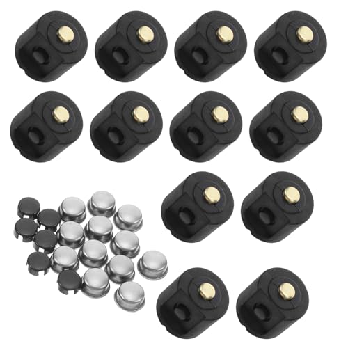 Tapas metálicas para interruptores de linterna Veemoon de 22 mm juego de 12 piezas para exteriores