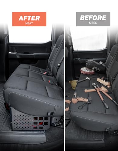 JOYTUTUS Under Seat Storage Molle Panel Compatible With 2015-2025 F150 & 2017-2025 F250 F350 Supercrew Cab, Underseat Truck Under Seat Storage Molle Panels Accessories - Image 6