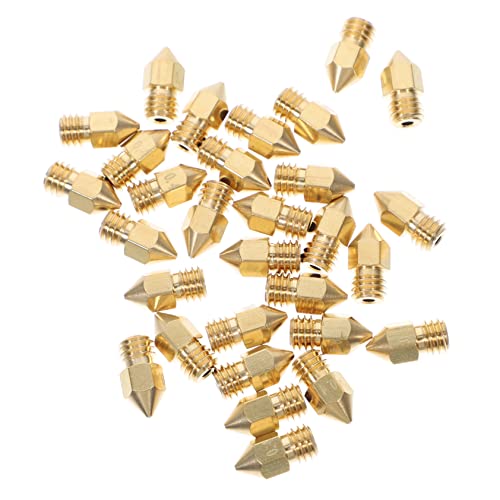 3d Printer Nozzles M6 Thread 0.4mm Brass Extruder Pack 30