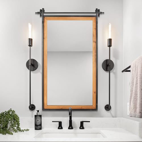 Rectanglefarmhousemirrorsforwall24x36rusticblackbarndoorinspireddecorativehangingmirrorforbathroombedroomlivingroomentryway Urban Country Home Decor Rectangle farmhouse mirrors for wall 24×36 rustic black barn door inspired decorative hanging mirror for bathroom bedroom living room entryway urban country home decor