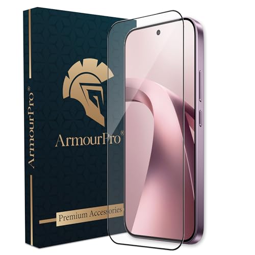 Image of ArmourPro Tempered Glass for Xiaomi 17T, 9H Full-Glue Screen Protector, 3D Edge-to-Edge, HD Clear, Case-Friendly, Black, Pack of 1
