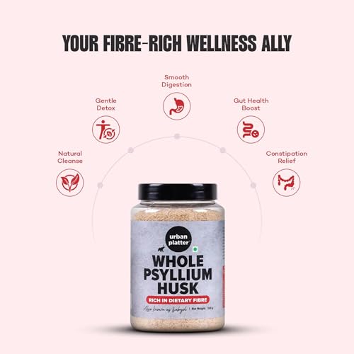 Urban Platter Purgative Whole Husk of Psyllium,300 grams [Sat Isabgol]