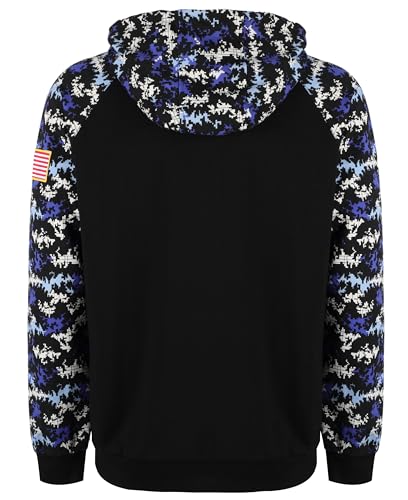 VATRENUS FR Hoodies for Men 7.5oz Cotton Camo Two-Tone Flame Resistant Pre-Washed Fire Retardant Welding Sweatshirt3