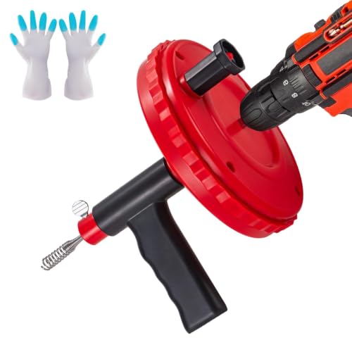 Drain Snake Hair Drain Clog Remover 30 Feet Flexible Drain Auger Tool