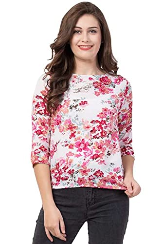 GenericWomen's Regular and Fancy Tops Nowtryit Pink White