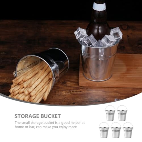 Evita platos rotos en tu negocio con estos cubos de lata para snacks con asa 4