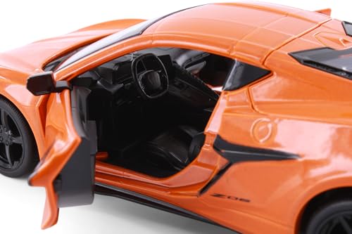 Chevy Corvette Z06, Orange 1:24 Escala Modelo Diecast miniatura 7