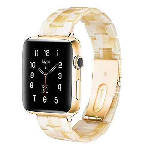 Image of Light House Apple Watch Bands-Fashion Lightweight Resin iWatch Bands for Women Men 38mm /40mm /41mm /42mm(Series 11 10), 49mm /46mm /45mm /44mm /42mm(S 3 2 1), Compatible with Apple Watch Series 11 SE 10 9 8 7 6 5 4 3 Ultra