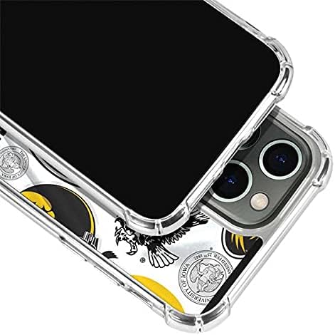 Skinit Clear Phone Case Compatible with iPhone 13 Pro Max - Officially Licensed University of Iowa Hawkeyes Pattern Design