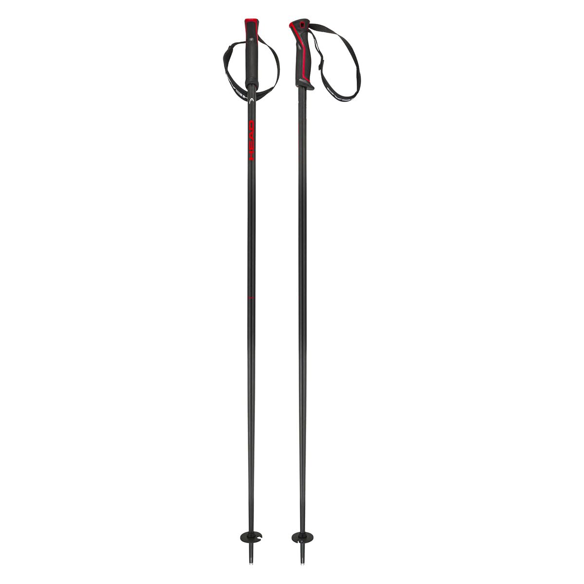 Head Frontside Black Red Bâtons de Ski Mixte
