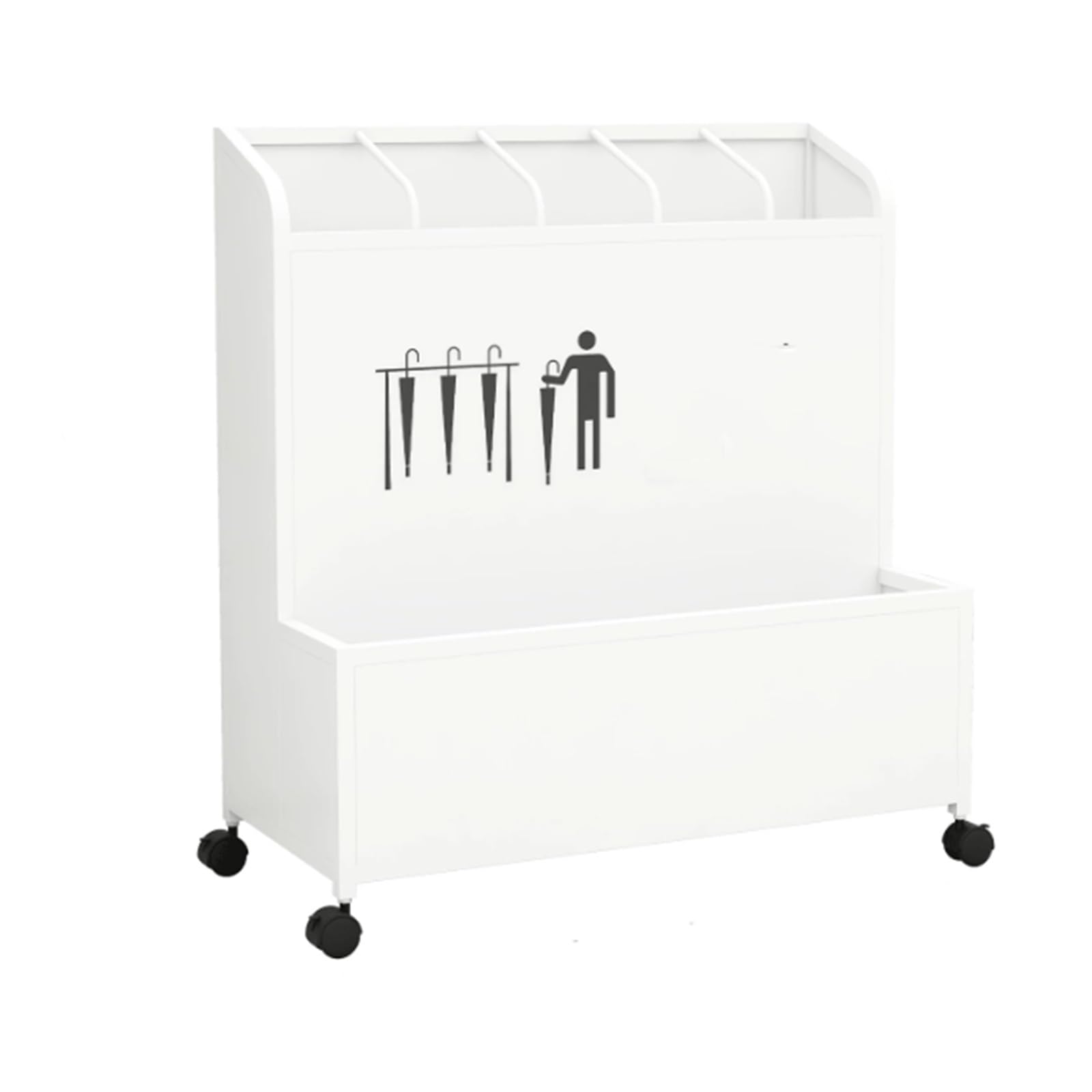 CFY652 Umbrella rack Umbrella Stands And Storage Racks: The Perfect Choice For Hotel Lobbies, Retail Stores, And School Classrooms Office(White,XL)