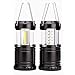 2 Pcs Lampada Da Campeggi Portatile Resistente All'acqua Lanterne Da Esterno Portatili Impermeabili Luce Di Emergenza Pieghevole Lanterna Led Campeggio Batteria Caricata Per Campeggio Pesca Avventura