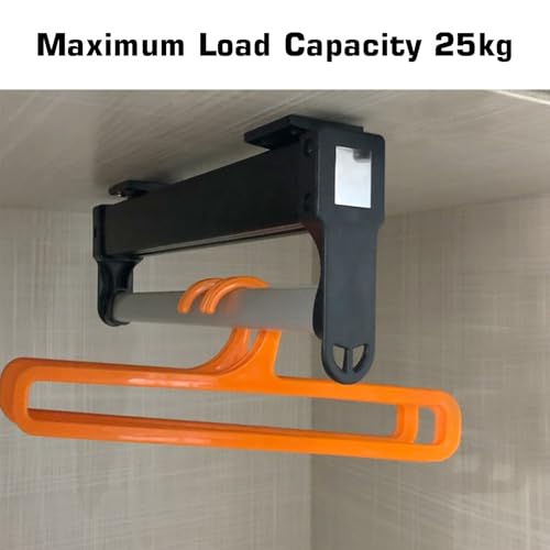 Tringle à vêtements robuste 30-50 cm pour penderie et armoire - 5
