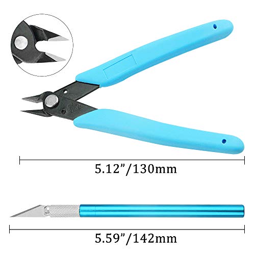 XINGYHENG 21PCS Modeler Basic Tools Craft Set with Plastic Box for Gundam Model Assemble Car Model Building Repairing and Fixing DIY Craft Kit