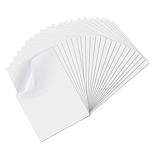 YOUHOOL A4 Sticker Paper for Printing Printable Vinyl Sticker Paper Matte Self-Adhesive Sticker Waterproof Sheet for Inkjet Printer and for Cricut Maker