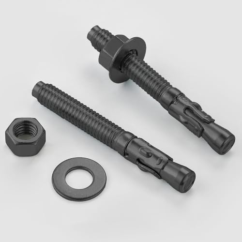 30pcs 14x3 inch standard fasteners for heavy-duty black wedge anchors for cement and concrete