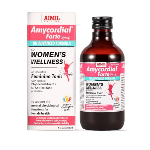 Image of AIMIL Amycordial Forte Syrup - 200ml | Ayurvedic Women Wellness & Feminine Herbal Tonic | Supports Nutritional Nourishment, Daily Energy, and Balanced Comfort (Pack of 1)