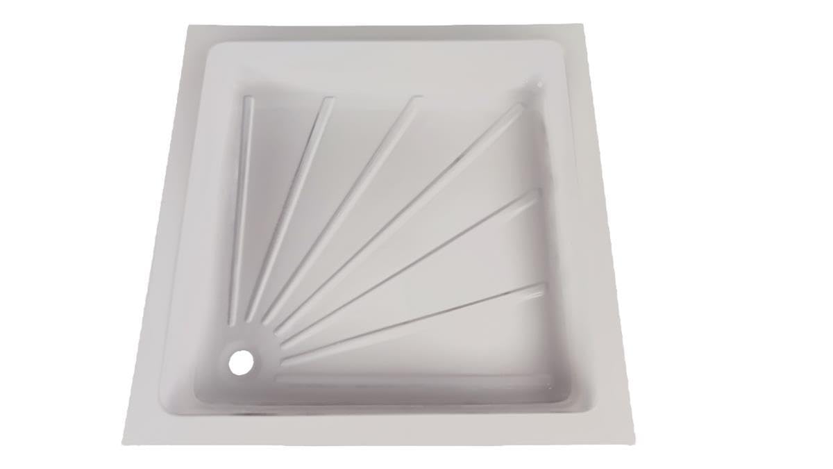 Bandeja de ducha para autocaravana, 580 x 580 mm, color blanco 25081W