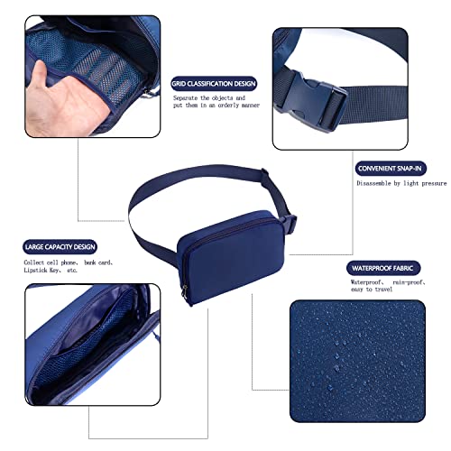 Image of Belt bag Fanny pack crossbody bags for women Everywhere belt bag (blue)