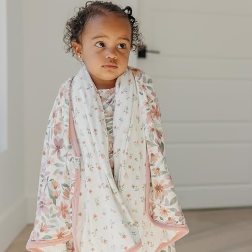 Image of Copper Pearl Jumbo 3-Layer Baby Blanket: Soft Baby Quilts for Boys and Girls | Breathable, Cozy, Toddler Blanket | Baby Quilt for Newborns | 46x46 Premium Polyester /Rayon | Natalie
