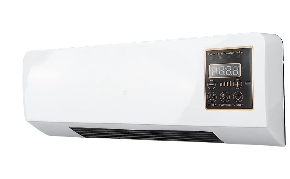Image of (5 Year Assured Warranty) Mini 2-in-1 Portable Air Conditioner & Heater - Smart Wall Mounted Split AC Cooling & Heating Fan, Energy Efficient Personal Air Conditioner for Home & Office Use