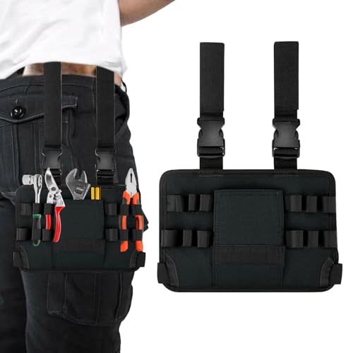 Sac de Ceinture à Outils D'artisan avec Plusieurs Poches pour Hommes, Porte-Outils avec Clip pour électricien