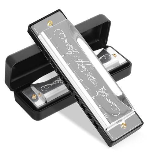 Toddmomy Harmonica Portable Music Instrument for Beginners Durable Crisp Sound for Developing Musical Skills