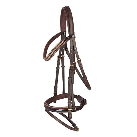 Kerbl 3210490 Trensenzum Kingston, brun pony, engelsk kam. Modell