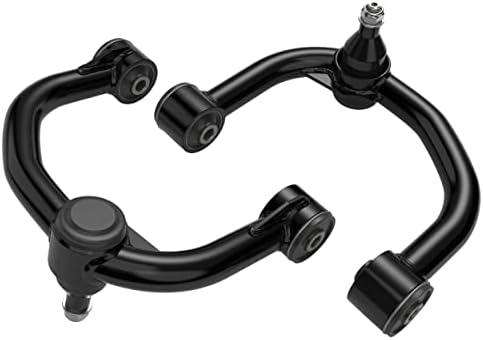 Tezlcad 2 PCS 2-4" Black Front Upper Control Arms Compatible with for 2004-2022 F150 with Ball Joint, Adjustable Suspension Kit Tubular Arms Lift 2 to 4 inch, Replacement OEM Factory Suspension Arms