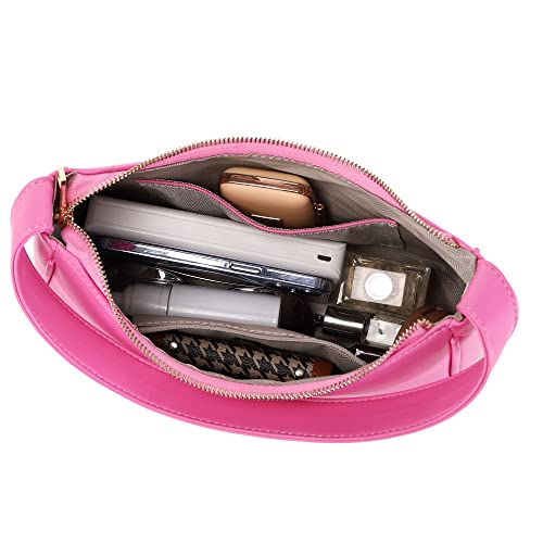 Image of CYHTWSDJ Shoulder Bags for Women, Cute Hobo Tote Handbag Mini Clutch Purse with Zipper Closure