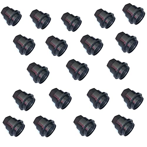 FainWan 20PCS Black Lug Nut Covers Cap Set 15661036 Compatible with Chev-rolet S10 Blazer G-M-C Sonama