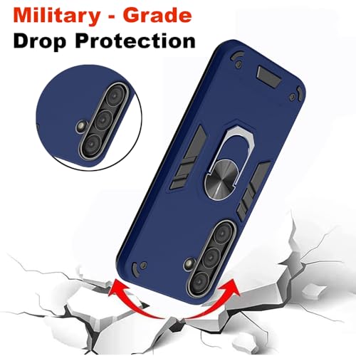 Image of amazon basics Basic Case for Samsung Galaxy S24 Plus 5G (Polycarbonate, Thermoplastic Polyurethane Blue)
