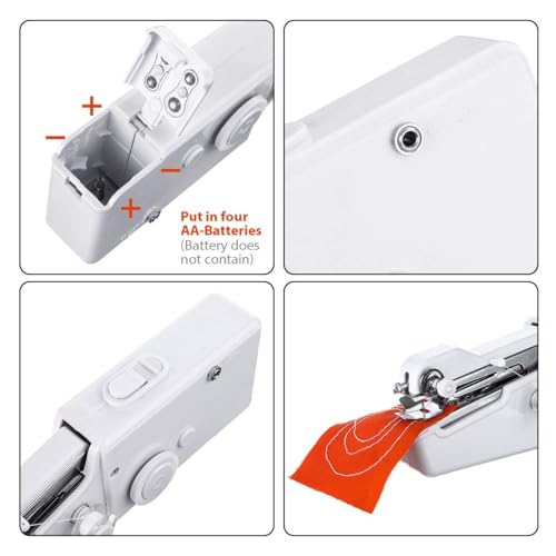 Haya Handy Stitch Portable Mini Sewing Machine, Battery Powered, Cordless Handheld Electric Stitch Tool for Quick Repairs - Image 3