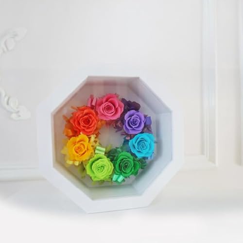 [パステルカラー]虹色 プリザーブドフラワー [aw047-d001_01]