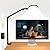 ZAPLIT Desk Lamp, 16W LED Desk Light with Clamp & Adjustable Arm for Home Office Video Calls, Touch Control Eye-Care Light for Reading with 5 Color Temps (1700K-6000K) & 10 Brightness, Timer 0.5H/1H