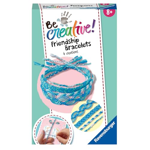 Ravensburger - Be Creative Mini | Braccialetti dell'amicizia | Braccialetto Bambini | Giochi Creativi Bambina 8 Anni o Piú | Kit Lavoretti Creativi per Bambini | Idee Regalo Bambina 8 Anni