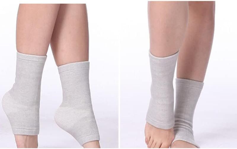 Bamboo Compression Socks,Bamboo Anti Fatigue Socks,Soothe Socks for Neuropathy Pain Relief At Bedtime,Plantar Fasciitis Arch Support Socks for Women and Men (2 Pairs)