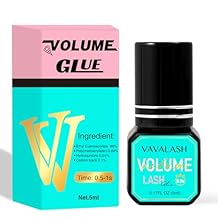 VAVALASH Eyelash Extension Glue Lash Extension Adhesive 0.5-1 Sec Drying Time Retention 9 Weeks Maximum Bond Lash Glue Long Lasting Black Lash Adhesive Professional Lash Artist Use Only Volume,5ml