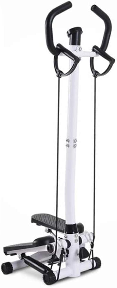 Stepper,Mini-Swing Twist Step Machine with Handle Bar and Monitor Home Silent Mountaineering Fitness Equipment for Exercise (A)