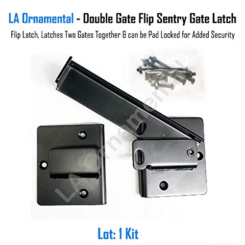 Double Gate Flip Sentry Gate Latch Flip Latch, Latches Two Gates