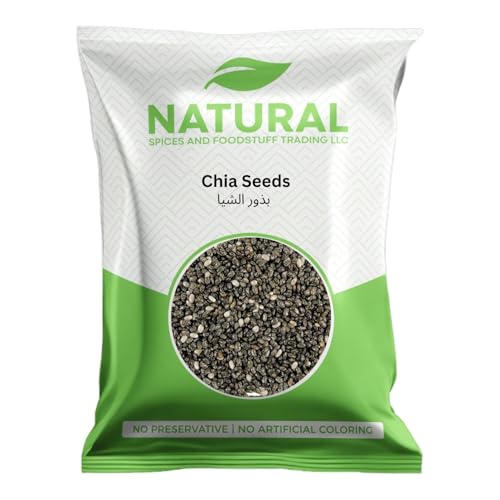 Natural Chia Seeds 300g | Premium Raw Chia Seed for Drinks Smoothies & Baking | Fresh Hygienic No Preservatives Non-GMO High Fiber Seeds