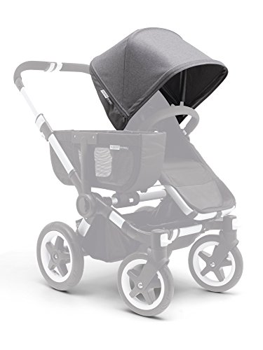 bugaboo donkey sun canopy grey melange