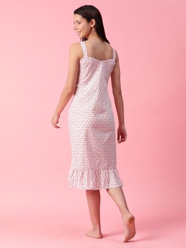 Image of Women Printed Cotton Nighty Nightdress Maxi S /M /L /XL /2XL.