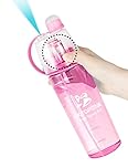 HKTOPCNE Spray Water Bottle For Drinking Sports Water Bottle Cycling BPA Free 600ml For Running Climbing Gym Cycling Hiking Mountaineering