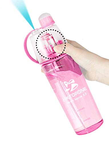 HKTOPONE Enfants Spray Bouteille D'eau Pour Boire Sport Bouteille D'eau Cyclisme Sans BPA 600 ml Pour Extérieur Gym Cyclisme Course Escalade Randonnée et Alpinisme