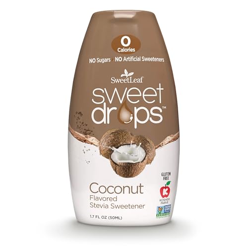 SweetLeaf Sweet Drops Liquid Stevia Sweetener, Coconut, 1.7 Ounce