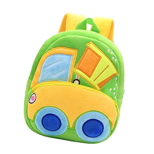 Sac à dos enfant plein air et école maternelle motif camion benne en peluche