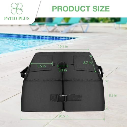 Sac de sable pour parasol 43x52x21 cm lestage imperméable vide