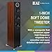 ELAC DFR52-BK Debut Reference Floorstanding Speaker Pair - Black/Walnut (2019)