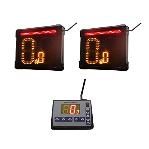 Ganxin Basketball Shot Clock & Led Light,12/14/24 Seconds Countdown Timer And Custom Preset Timer, With Console & Remote Contorller (Two Clocks) #TOP25